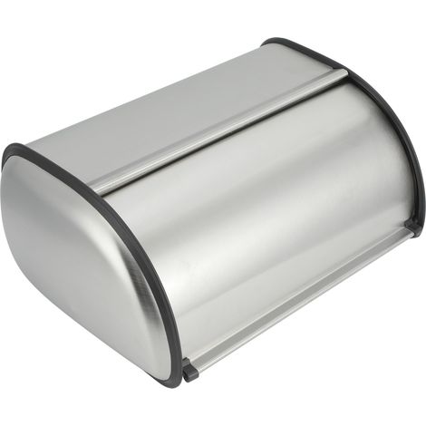 Boîte de rangement de cuisine simple en acier inoxydable givré de haute qualité pour pain et gâteaux (1/5)