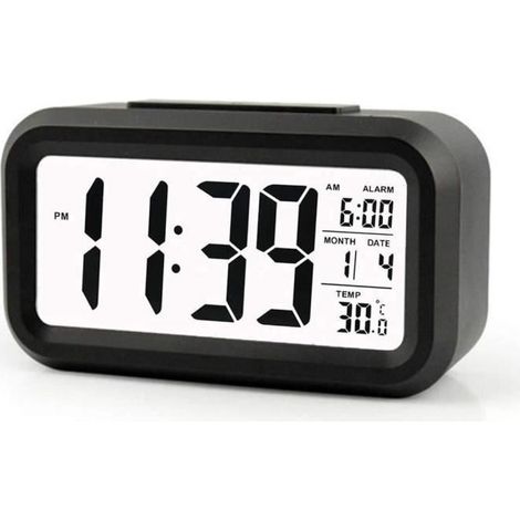 Réveil numérique sans Fil à Piles avec Datetempératurecapteur Lumineux Intelligent12-24 Heuresrépétition pour Les ChambresLe 9 (1/4)