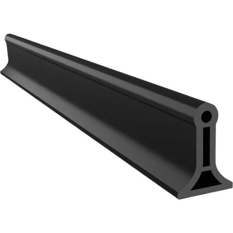 200 cm schwarze, selbstklebende, wasserdichte Duschschwelle und Dichtungsstreifen aus TPE