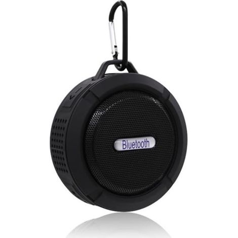 Haut-parleur Bluetooth étanche de douche, mini haut-parleur portable sans fil avec caisson de basses pour piscine de sport, plage, randonnée (1/5)