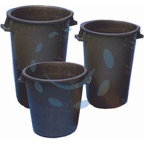 Bidone Immondizia Nero   53 H 79 L 120         Ics