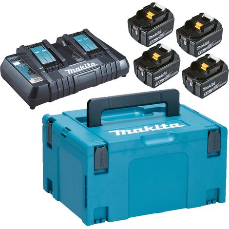 Kit Energy LXT® 18V 4x 5,0Ah + Caricabatterie doppio