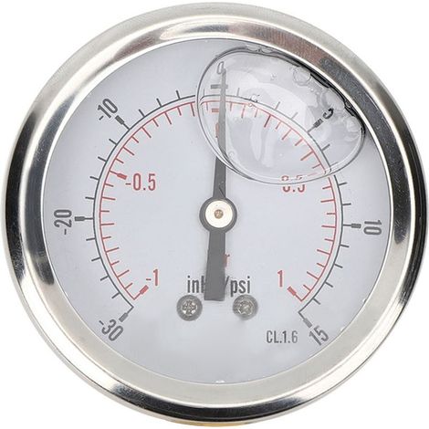 TSPGGZ60Z41bar 1/4BSP Y60 outil de mesure de manomètre à vide rempli d'huile axiale (1/5)