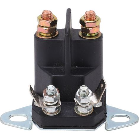 Relais de solénode de démarreur ABS botier bobine de cuivre remplacement de relais de tondeuse à gazon pour véhicule 12V (1/5)