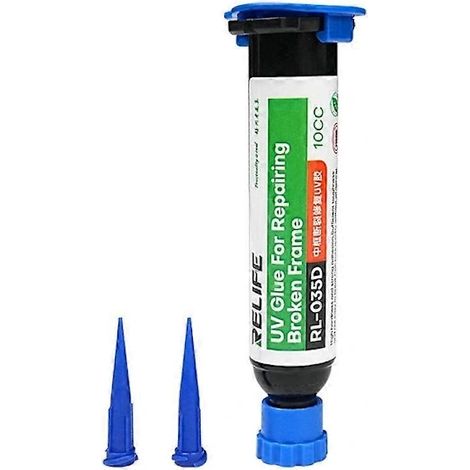 Colle UV RELIFE RL-035D 10 ml pour réparer les cadres cassés, pour une utilisation pratique dans l'entretien, la réparation et le bricolage.-AquaForge (1/5)