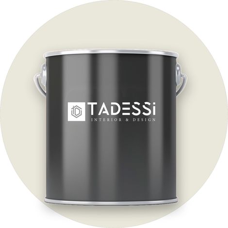 TADESSI Wandfarbe Creme - Graugrün - abwaschbare Innenfarbe matt - Dispersionsfarbe - Geruchsarm und Lösemittelfrei