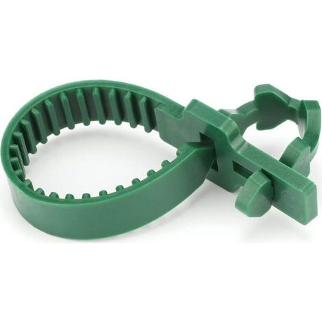 Lot de 10 attaches réglables 24 cm en caoutchouc souple pour tuteurage plantes arbres arbustes support robuste (1/5)
