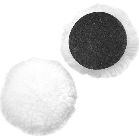 Disco de lana merino con velcro para pulir 115 mm Fervi VDL115