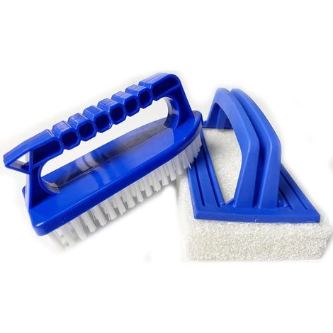 2 Pièces Brosse de Piscine en Plastique Nettoyant Liner Piscine Brosses éponge pour Nettoyer Piscine Spa Baignoires Murs