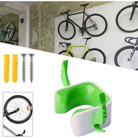 Support mural pour vélo, crochet de rangement intérieur, fixation de parking pour vélo de route, étrier d'accrochage vélo. (1/5)