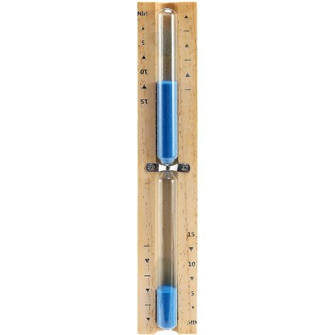 15-Minuten-Timer, Sauna-Sanduhr, drehbare Wand, Sand, Countdown-Uhr, 15 Minuten (blau) (1/5)