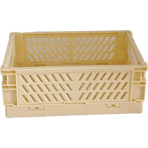 Panier de rangement multifonctionnel pliable, mini boîte de rangement, conteneur durable pour la maison et le bureau (1/5)