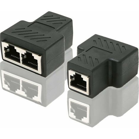 RJ45 CAT6 1 auf 2 Splitter – 2 weibliche Ausgänge – Netzwerkverlängerung für gleichzeitige Verbindung – Kompatibel mit allen RJ45-Geräten (1/5)