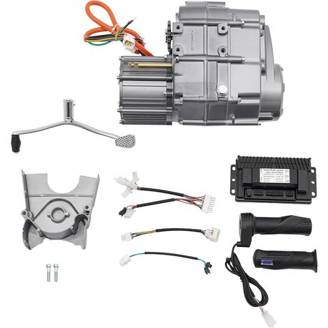 Moteur électrique 1000 W, 60 V CC, sans balais, avec 4 régulateurs de vitesse et capot de protection – Kit de propulsion électrique pour voitures de plage, motos électriques et quads (1/5)