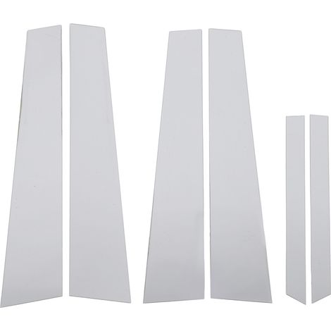 6 pièces garniture de couvercle de poteau de pilier finition miroir Chrome résistant aux intempéries remplacement de fenêtre de porte pour Benz classe S W220 1998 à 2006 (1/5)