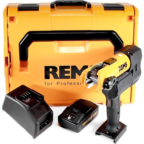 Rems – Presse hydraulique Akku-Press 22V – Force de poussée 32kN – Chargeur rapide et batterie 2,5Ah inclus – Pour tubes acier et plastique (1/8)