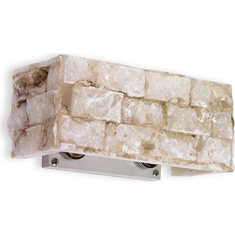 Applique Rustica-Country Carrara Alabastro 2 Luci G9 3W 3000K Luce Calda (1/3)