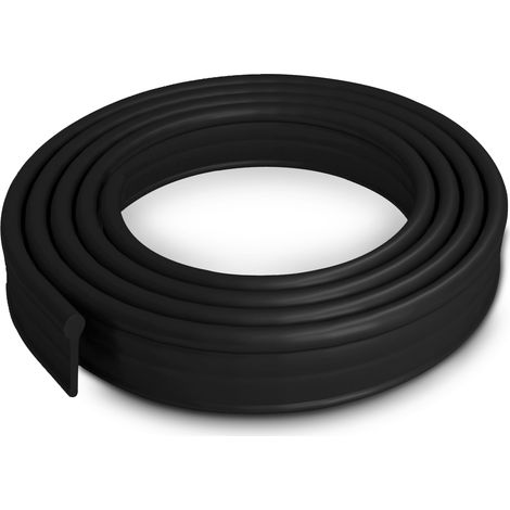 ELEGANT Black Soft Rubber Shower Door Seal for Folding Bath Screen 1200mm (1/5)