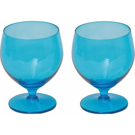Excelsa calice acqua Happy Colour vetro azzurro 2 pezzi