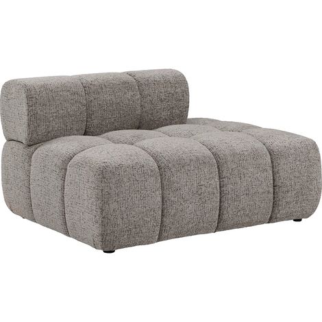 Chaise longue destra in tessuto melange tortora - FACIVIL (1/4)