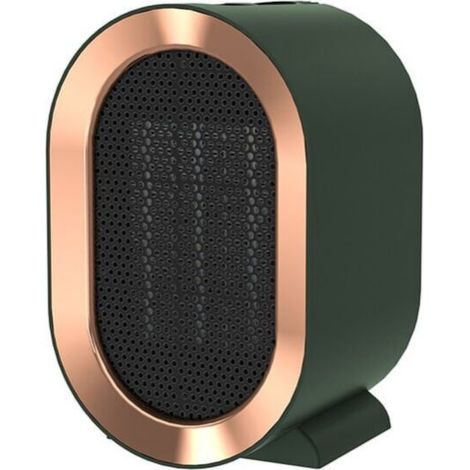 Chauffage soufflant de salle de bain de 1200 watts Mini radiateur soufflant en céramique portable Chauffage électrique mobile électrique silencieux pour la maison et le petit bureau.vert (1/3)