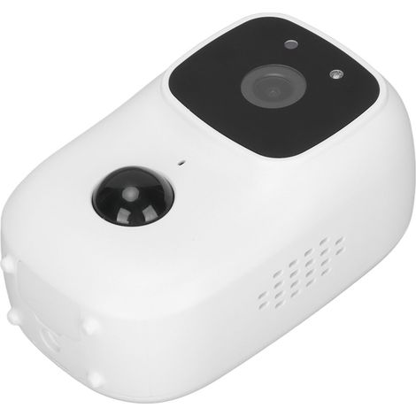 Caméra de surveillance sans fil avec détection de mouvement PIR, Wi-Fi HD, faible consommation d'énergie, vision nocturne, sonnette intelligente (1/5)
