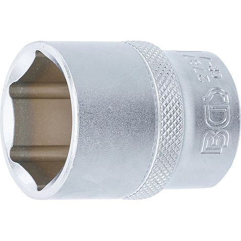 BGS Steckschlüssel-Einsatz Sechskant Antrieb Innenvierkant 12,5 mm (1/2") SW 1" - 2787 (1/3)