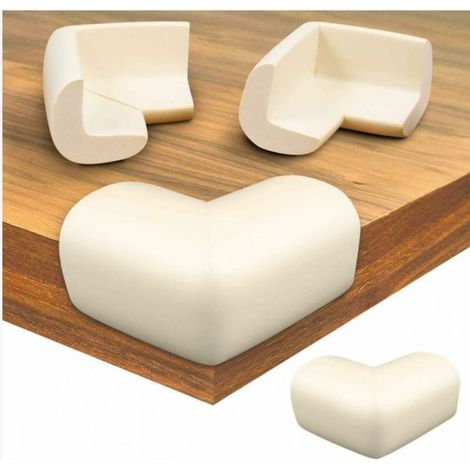 Lot de 8Protection Coin de Table,Mousse Souple Protection Angle Sécurité Bébé Angle Droit Anti-Chocs Protege de Coins avec Résistant Adhésifs pour Tables et Tout Meubles Pointus(Pas d'Ode
