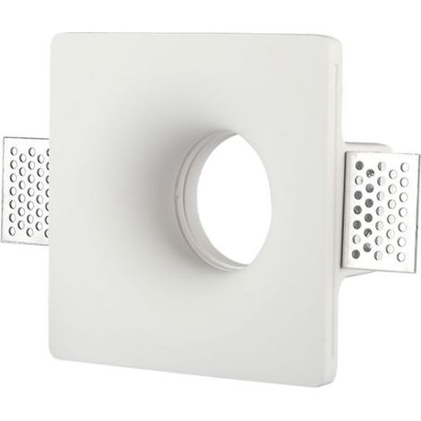 GU10 FITTING QUADRATO GESSO BIANCO (1/10)
