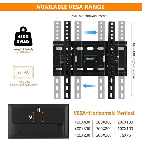 TV Wall Mount VESA 300x300mm (1/4)