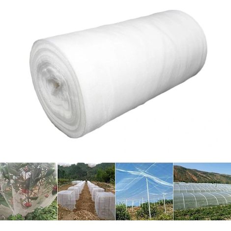 Filiyano-Filet de protection contre les insectes, filet à légumes, filet pour plantes, légumes et fruits, blanc, maille 60, 2,5 m x 10 m (1/5)