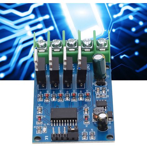 Module de commande de moteur en pont en H haute puissance avec NMOS, doté d'un freinage d'urgence et d'un cycle de service complet pour la rotation avant et arrière. (1/5)