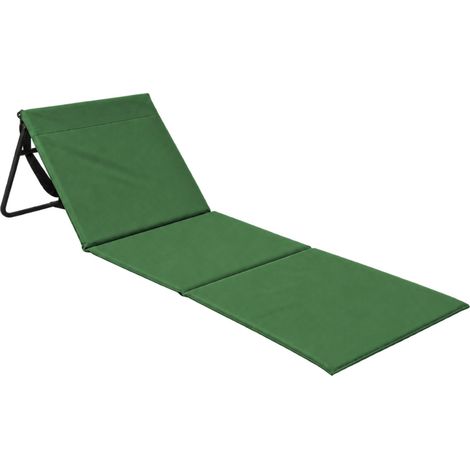 Tappetino da spiaggia pieghevole imbottito con schienale 153x51x4