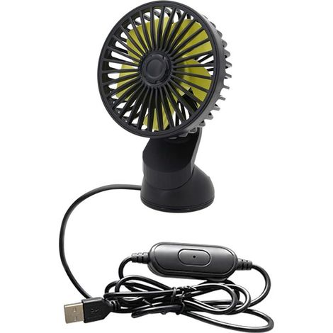Ventilateur de voiture compact en ABS avec flux réglables et (1/5)