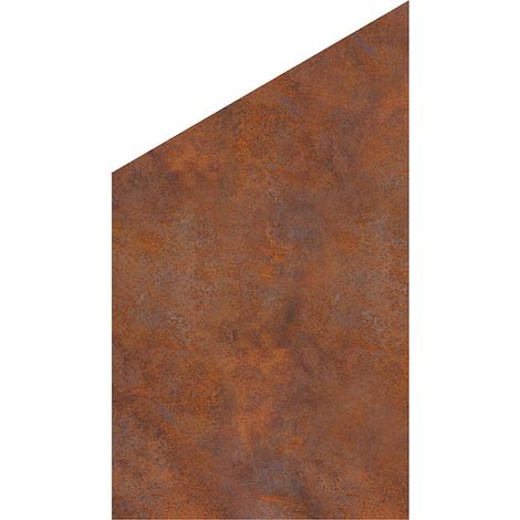VETRO Glasscheibe CORTEN B 1030 xH 1200/1800 mm Ecke LI