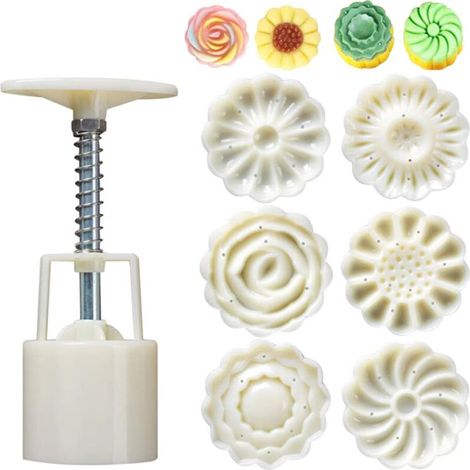 Kit fai da te per bombe da bagno – 7 pezzi, tra cui una pressa manuale e 6 stampi in silicone alimentare, ideale per bombe da bagno fatte in casa