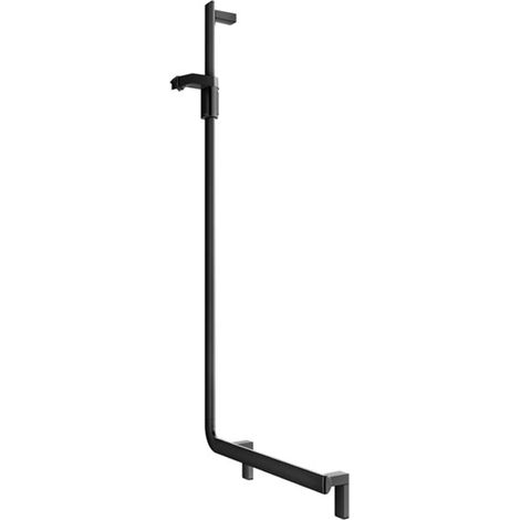 Keuco KE Maniglione angolare 90 gradi AXESS 35006, sinistro/con cursore doccia, 581/1301mm nero opaco, 35006371302