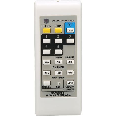 Mando a distancia universal de largo alcance, botones ergonómicos, carcasa de ABS, para ventiladores eléctricos en el hogar, la oficina y el hotel. (1/5)