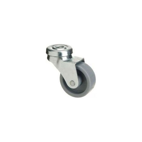 FPLUS rueda pvc con agujero 40 mm. sin freno 82209 , Rueda de pvc
Diametro rueda 40 mm.
Peso maximo. 35 KG.
Altura total     50 mm.
Para tornillo central  giratoria