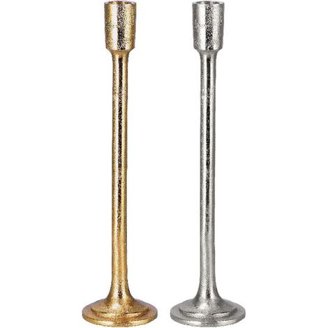 1 Pezzo Portacandele Decorazione Casa in Metallo 1 Fiamma 6 x 31 cm 2 Colori (1/2)