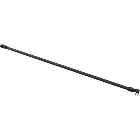 Barre stabilisatrice orientable walk in en acier noir mat