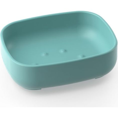 Metaform - Porta sapone da appoggio Turchese in Resine Termoplastiche Mod. Pod