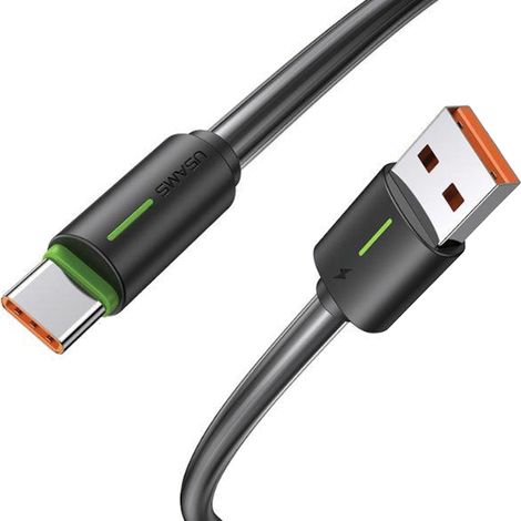 Cavo USB-C 3A Usams Serie YU 1m USB-C/USB-A nero/nero SJ732USB01 (US-SJ732) (1/3)