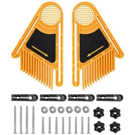 2 planches à plumes avec accessoires pour scie circulaire sur table, scie à ruban, guidage en bois (1/5)