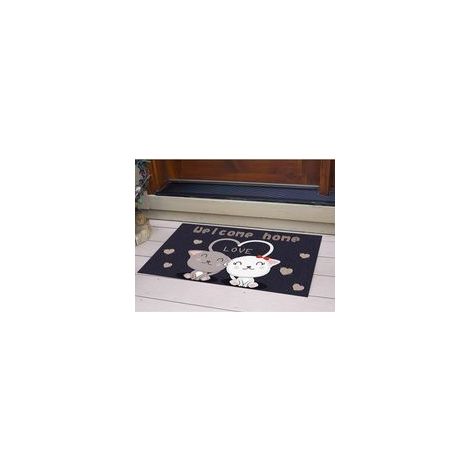 Paillasson Tapis de Porte de Bienvenue Tapis Entree Exterieur Paillasson Extérieur Paillasson avec Base Antidérapant Paillasson Bienvenus chez Nous Tapis Antiderapant et Absorbant