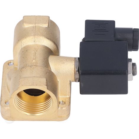 Électrovanne laiton G3/4 pouce NF 2 voies 2 positions à membrane haute pression pour eau et air AC220V (1/5)