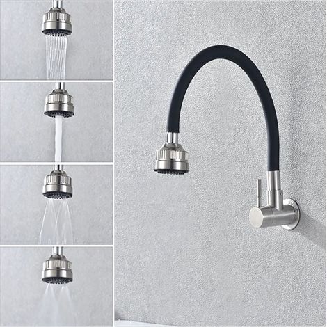 Kitchen Mixer Tap, Kitchen Faucet, 304 Stainless Steel, Multifunction, Folding Kitchen Tap MUMU (1/4)
