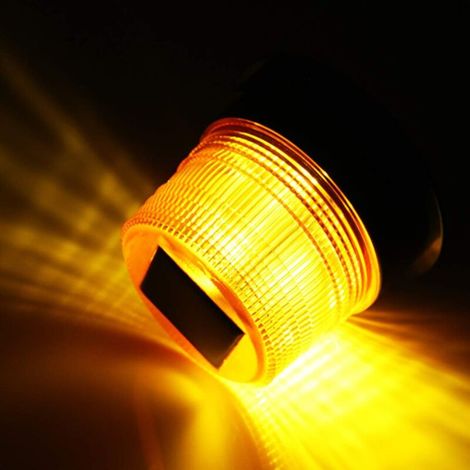 12V solaire/USB voyant d'avertissement LED gyrophare aimant voyant clignotant pour voiture Auto camion sans fil super lumineux