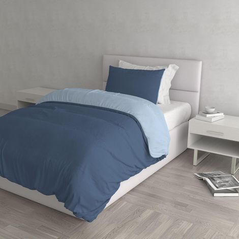 Housse de Couette Natural Colour, Avio/Bleu Clair, 1 Place (1/5)