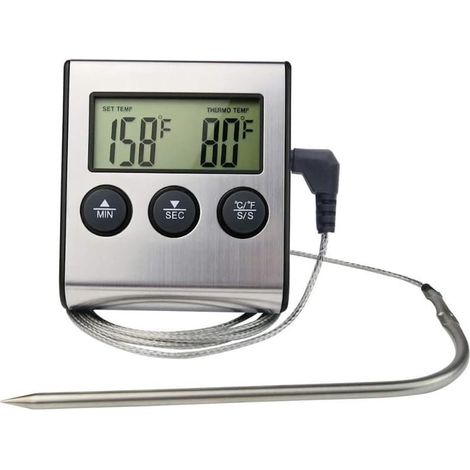 Thermomètre Cuisine, de Barbecue, à Sonde Longue (1/5)